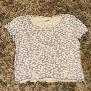 Light blue flower top